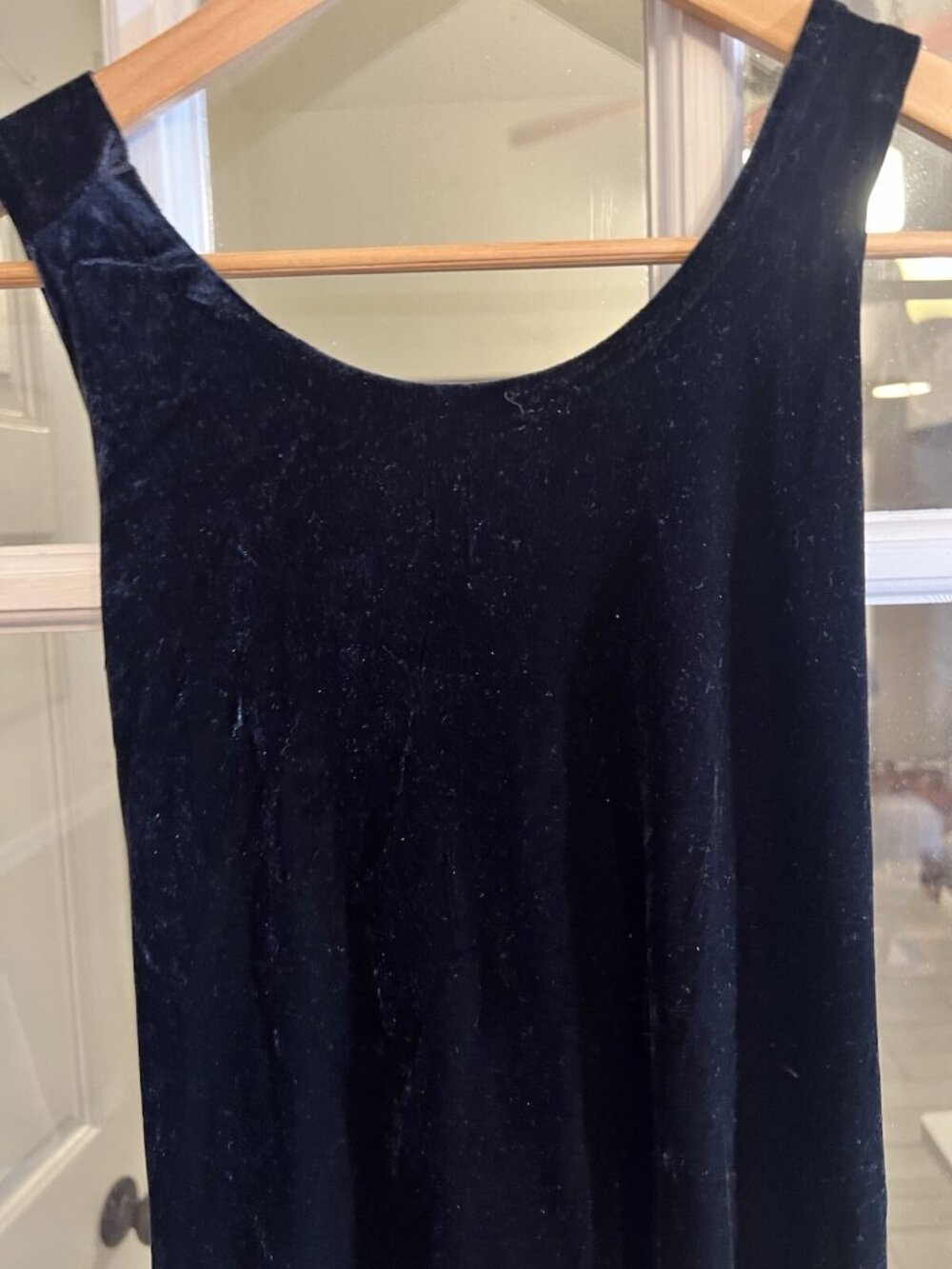 Vtg Y2K Ronni Nicole Black Velvet Maxi Dress Sz Small Fairy Gothic. Q - Picture 3 of 8